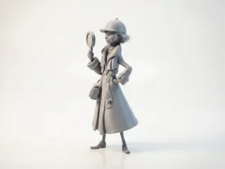 Detective Figurine Movies TV Collectible 3D Printable