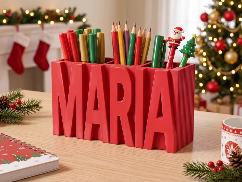 Portaplumas personalizado y organizador de escritorio