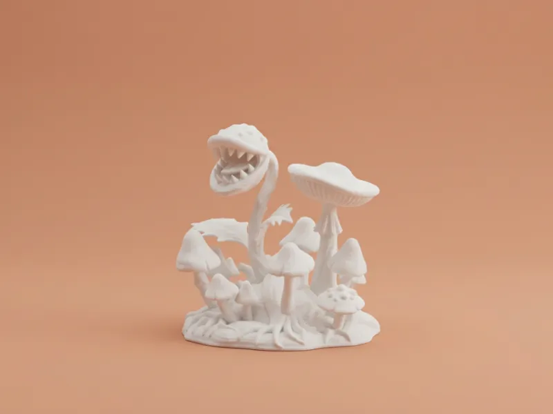 Carnivorous Plants – Fantasy Mushroom Diorama