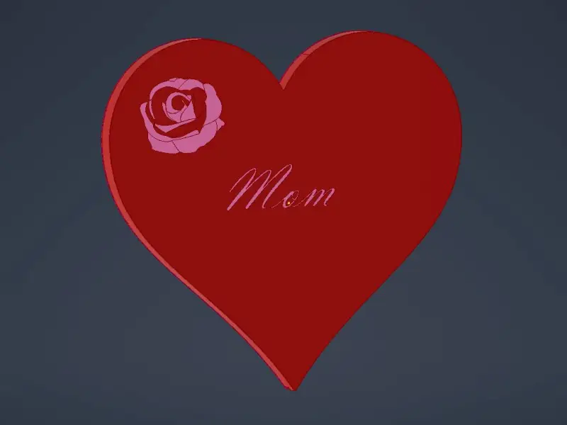 Heart Lamp for Mother’s Day – Also Usable as a Storage Box