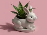 Cute Bunny Planter-0