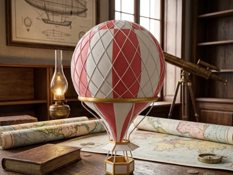 Le Victoria, ballon à air chaud de «Cinq Semaines en ballon»