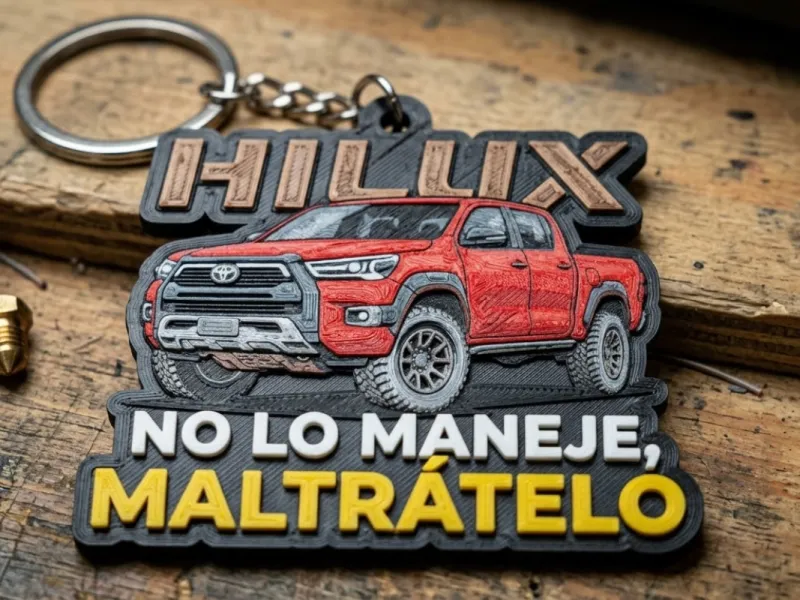 Le meilleur porte-clés Hilux Ne le conduisez pas, maltraitez-le Buse 0,2