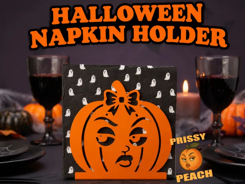 ハロウィンカボチャナプキンホルダー