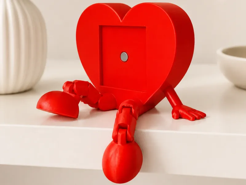 Cuore portabadge con magnete