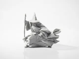 Geo Gandalf Wizard Figurine Lord of the Rings 3D Printable