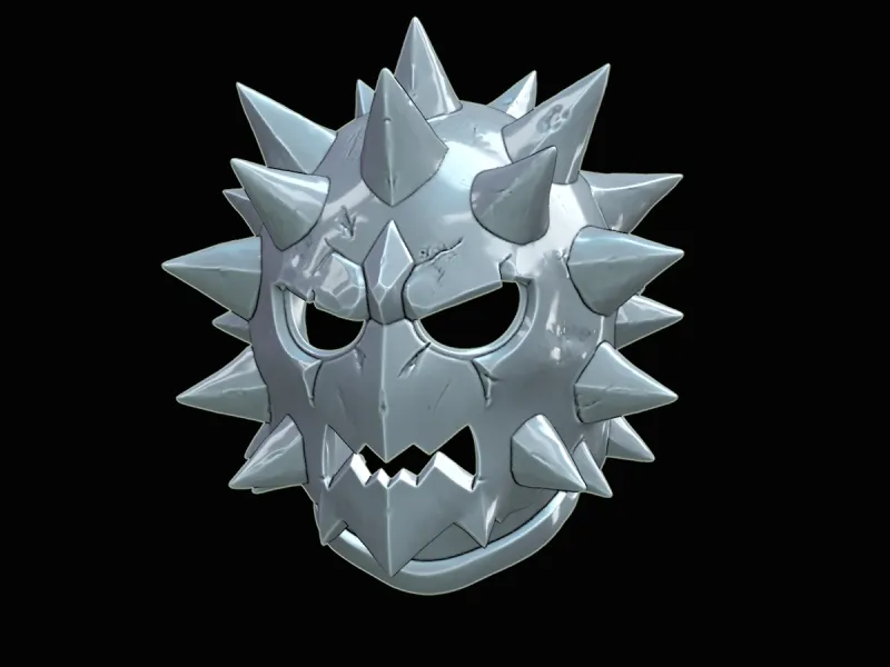 Spikefang Wearable Mask STL – Monster Skull 3D Printable