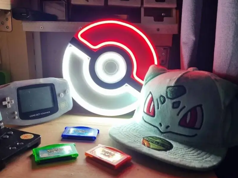 Neon Pokémon Lamp