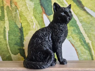 Sculpture chat decoration elegant moderne