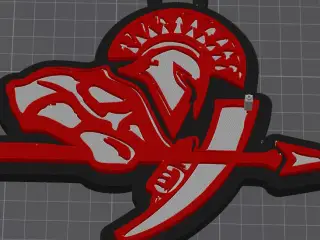 Spartan Emblem Necklace
