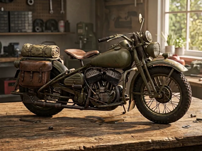 Militär-Motorrad-Replik