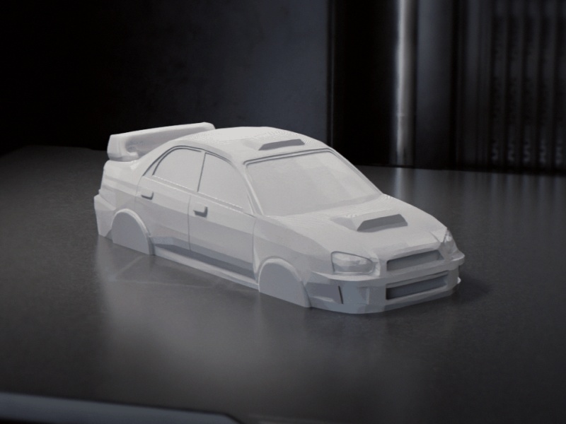 Subaru WRX Rally 3D Model for Mold Making