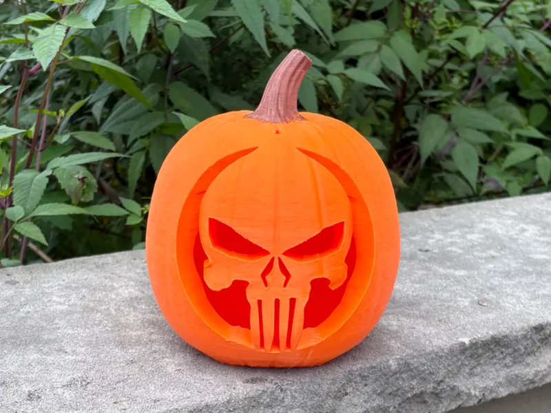 Punisher Inspired Jack-O-Lantern