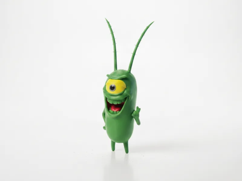Plankton Figurine Spongebob Animation 3D Printable