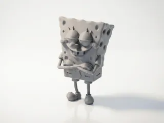 SpongeBob SquarePants Figurine Cartoon 3D Printable