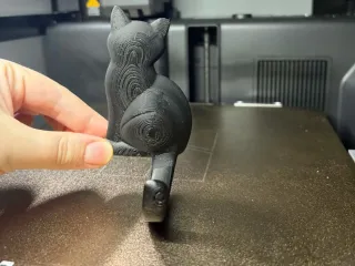 Minimalist Cat Wall Hook| Modern 3D Printed Holder