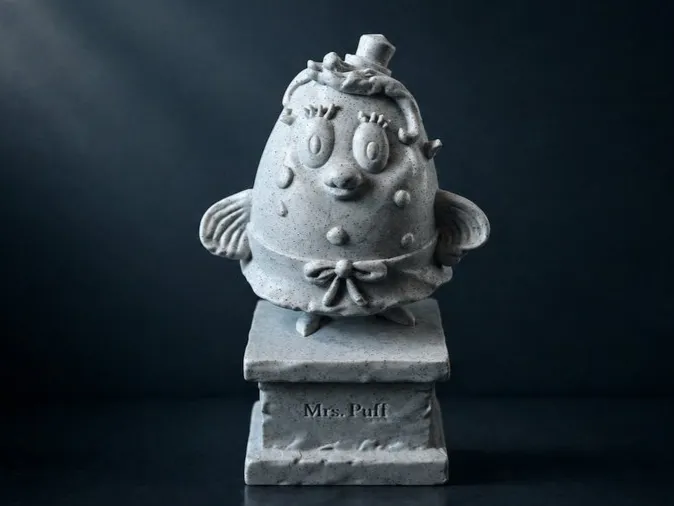 SpongeBob SquarePants - Teacher Puff Sculpture海绵宝宝-泡芙老师雕塑