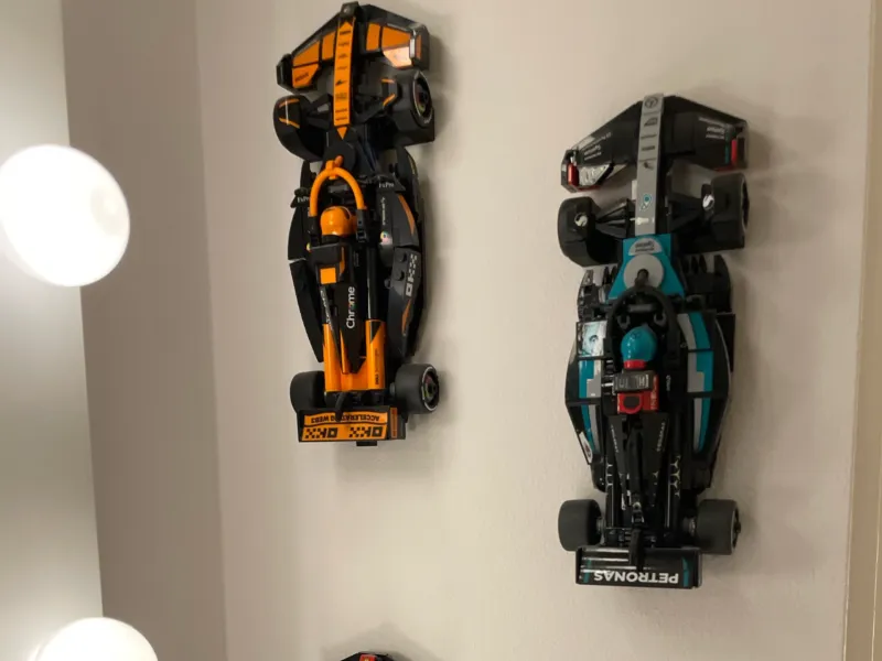 Lego F1 Speed Champions Car Wall Mount