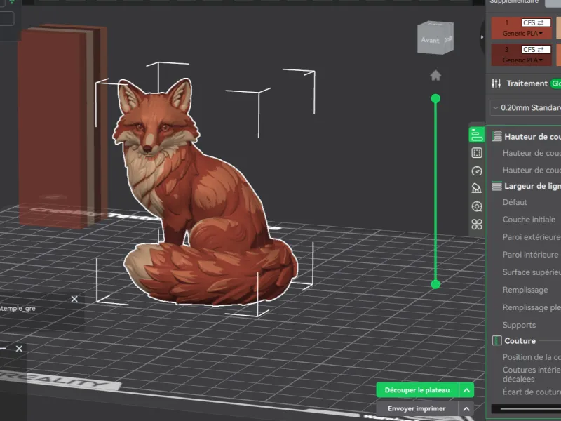 🦊 Renard assis réaliste – Sculpture décorative
