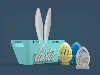 Easter home decor set