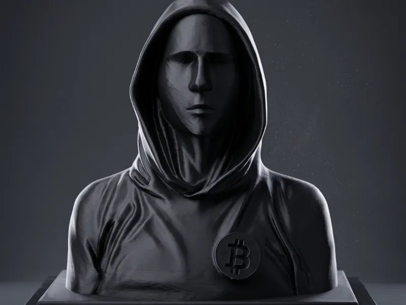 Bust of Satoshi Nakamoto from Budapest