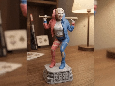 Harley Quinn Figurine Multicolor Ready