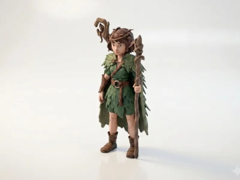 Estatueta de Elfo da Árvore Fantasia Diversos Imprimível em 3D