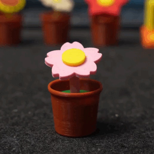 桜の花鉢クリッカー - 可愛い桜のフィジェットトイ