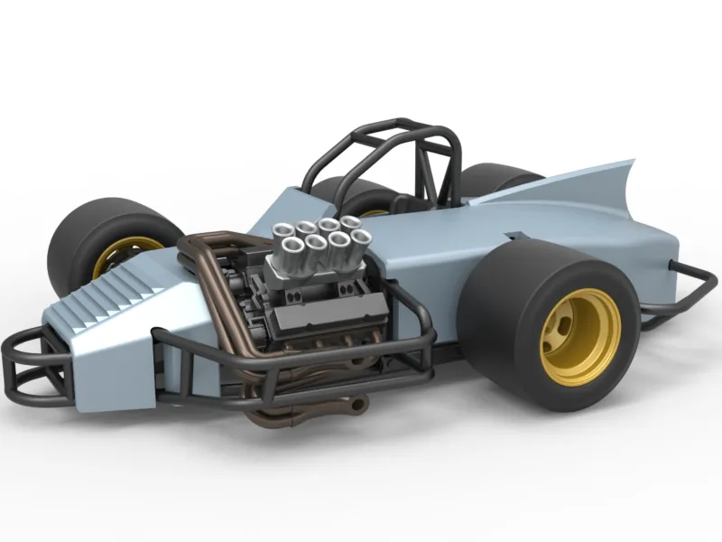ダイキャスト スーパーモディファイド 3イン1 レースカー スケール1:25