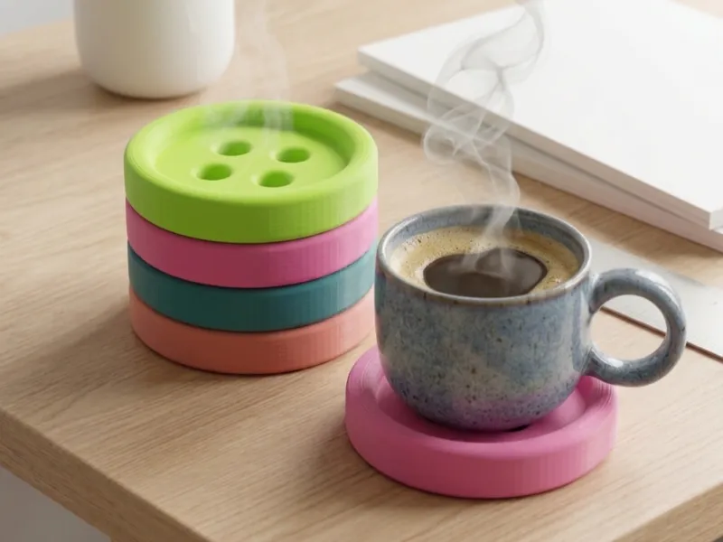 Button Coaster | El posavasos apilable estilo botón