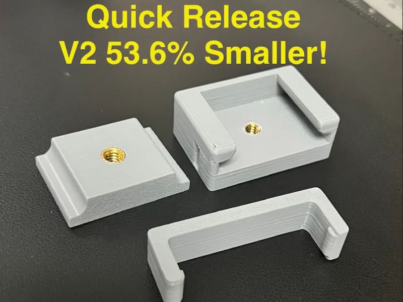 Quick Release System V2 1/4" 20 mount for Webcam or Camera
