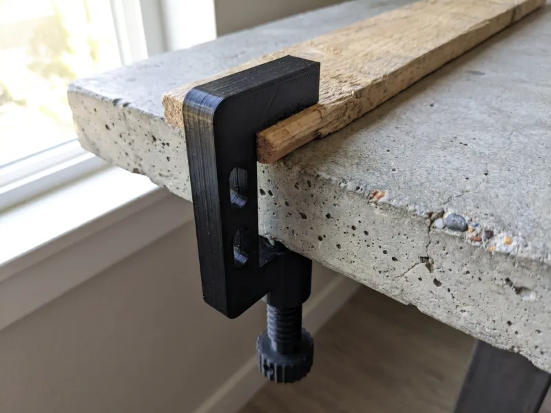 C-Clamp | Working 3D-Printed Threaded Bench Clamp