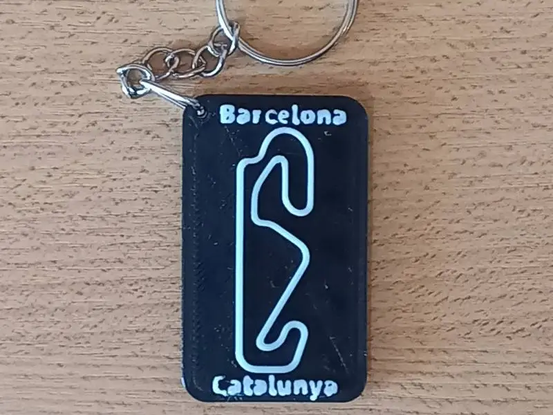 BARCELONA-CATALUNYA Circuit Keychain