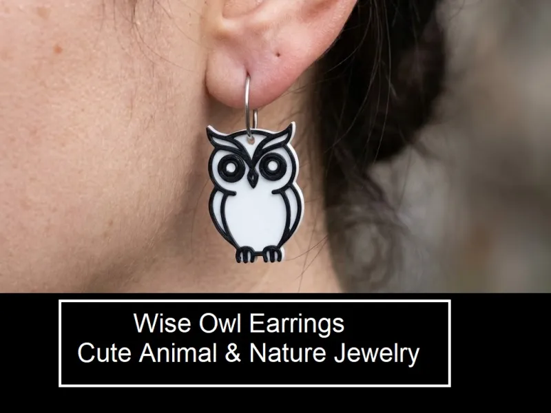 Wise Owl Earrings - Cute Animal & Nature Jewelry