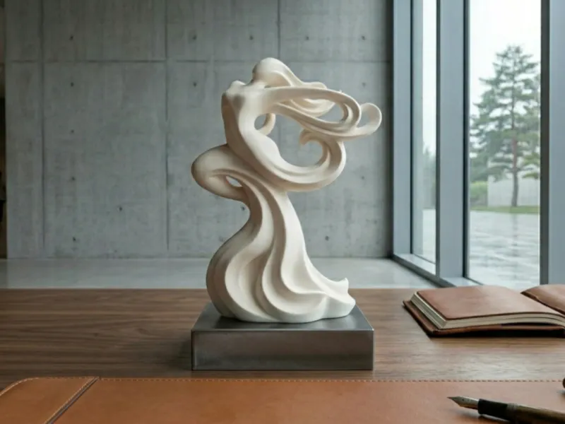 Vloeiende Gratie - Abstracte Windsculptuur