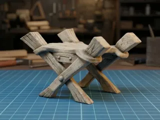 Miniature Taburete _ madera