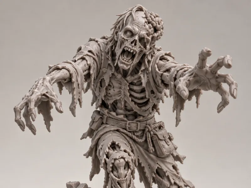좀비 54mm 할로윈 테이블 JDR