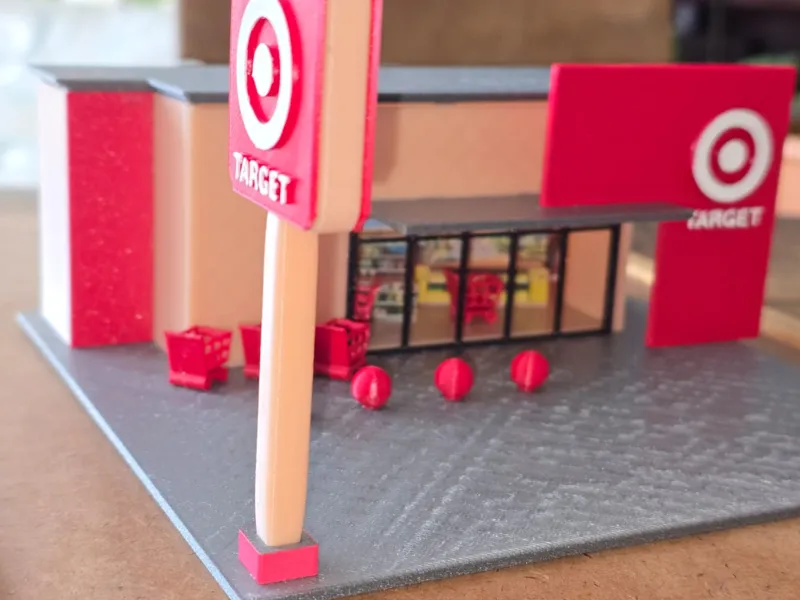 Diorama de tienda estadounidense Target 1-64