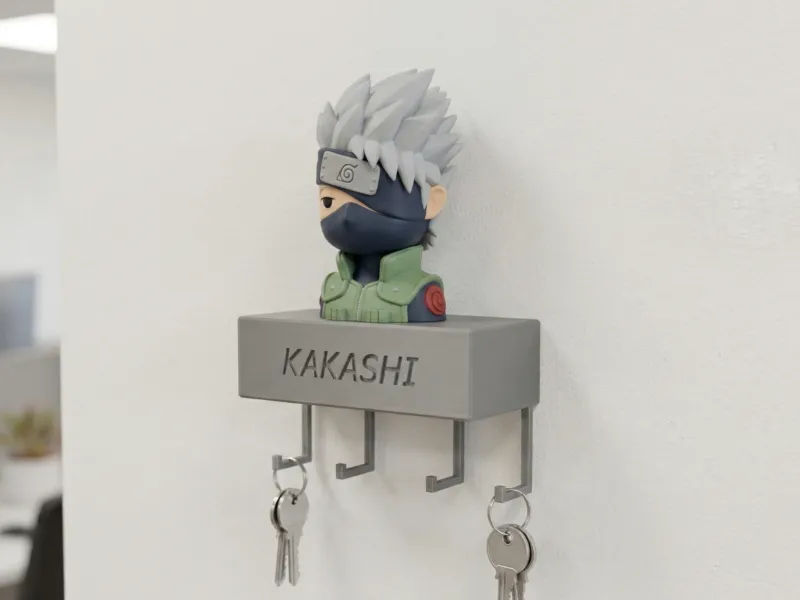 Suporte para Chaves Estilo Funko de Kakashi Hatake