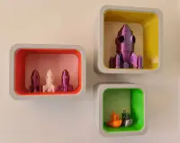 Funky Box Shelves with removeable colour insert Bundle Shelf-0