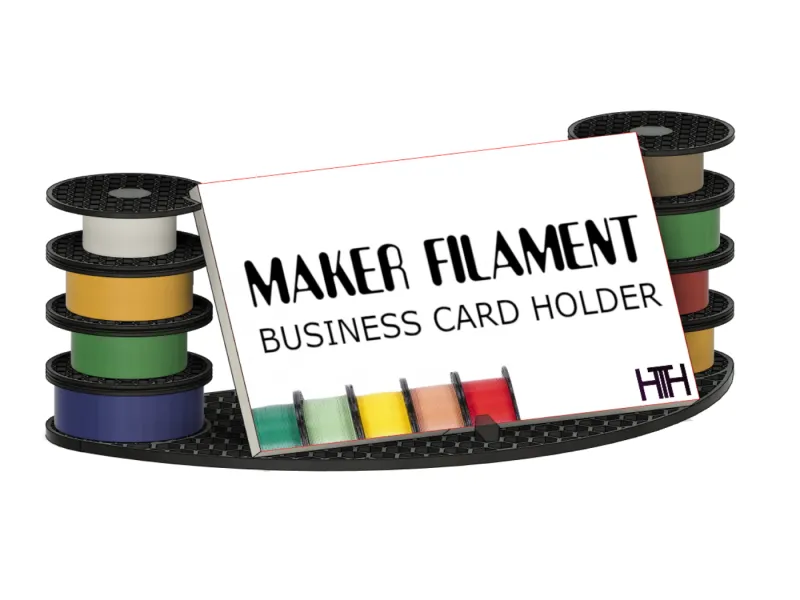 Soporte para tarjetas de presentación de filamento para makers | Soporte para tarjetas de presentación