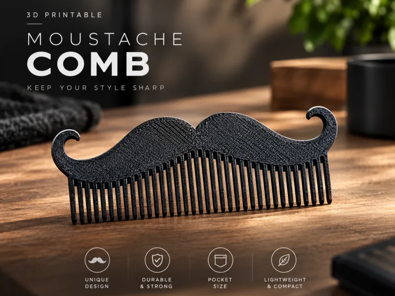 Moustache Comb