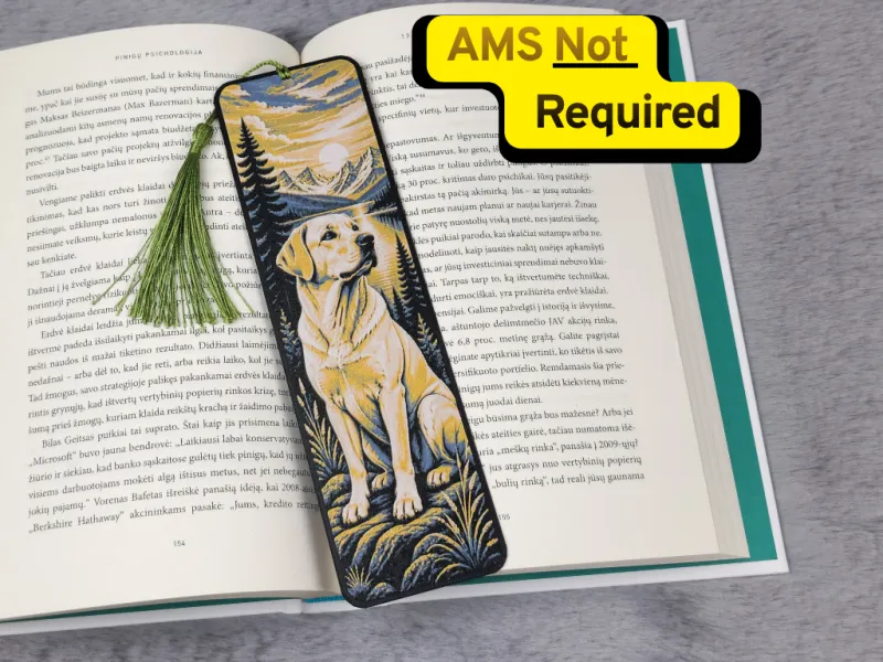Labrador Mountain Sunset HueForge Bookmark