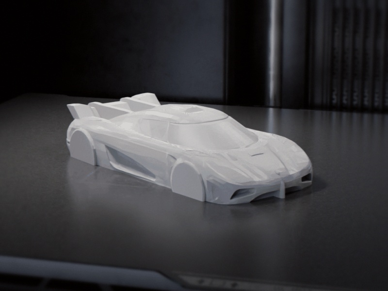 Koenigsegg Agera 3D Model for Mold Making