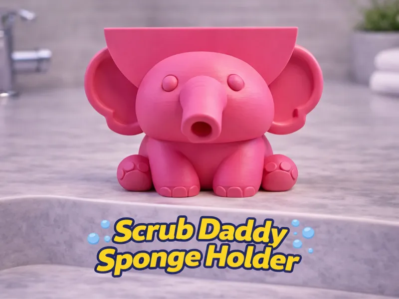 Barney Fil Scrub Daddy Tutucu