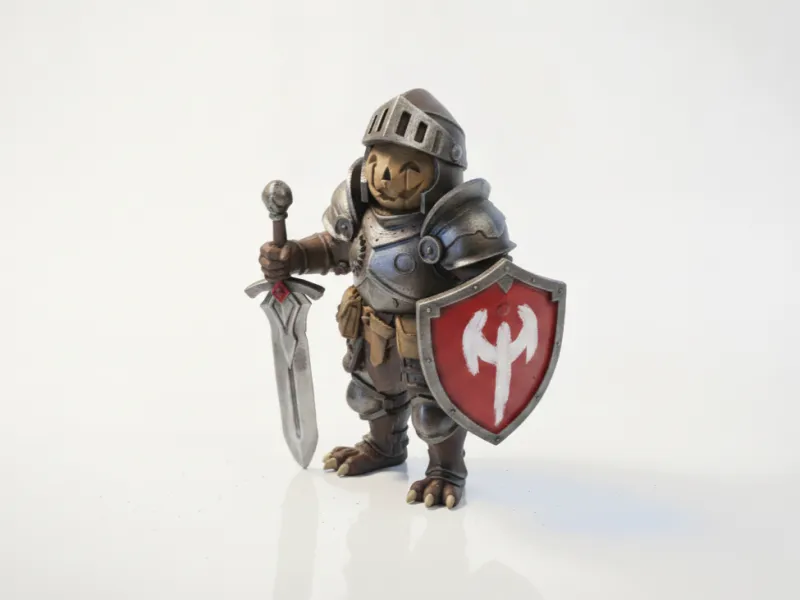 Halloween Pumpkin Knight Figurine Fantasy 3D Printable