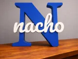 Inicial N con el nombre de Nacho-0