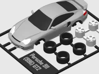 Porsche 911 (996) GT2 kit card