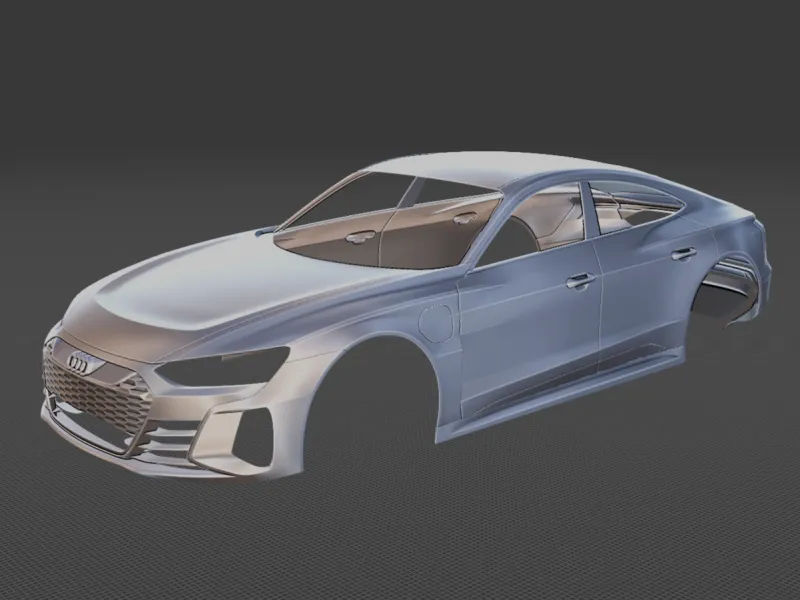 Audi RS e-tron GT Body STL