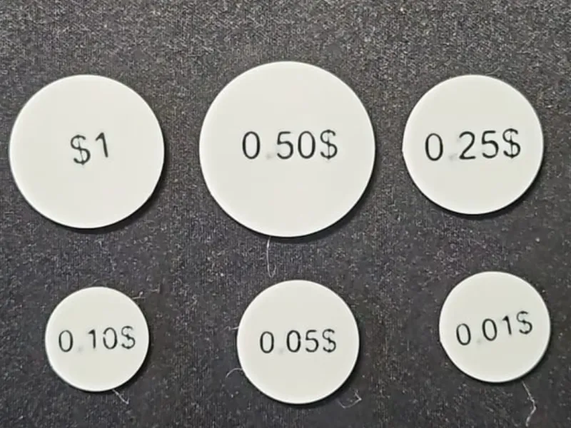 Monedas tamaño real dollar